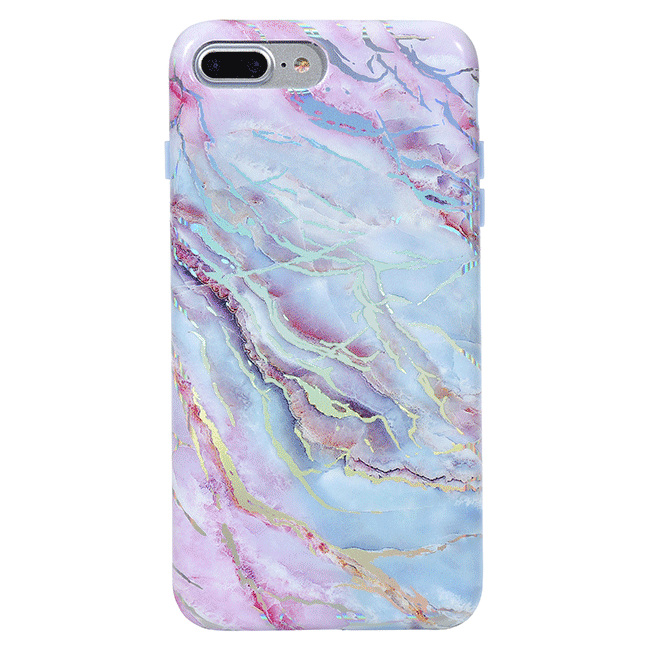 Holo Moonstone Marble iPhone Case - Protective & Stylish Phone Cover for iPhone 13/14/15 Pro Max - Perfect for Everyday Use, Travel & Gift Giving