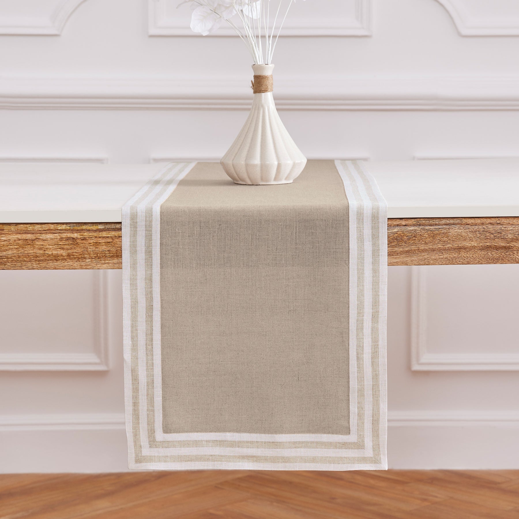 Elegant Mila Table Runner - Premium Linen Dining Decor for Weddings, Holidays & Everyday Use