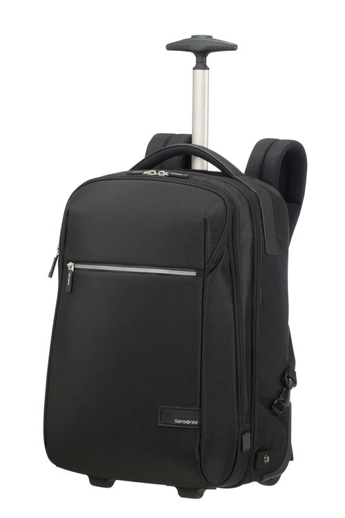 Samsonite Lite Point 17.3 Inch Wheeled Backpack - Black | Durable Rolling Laptop Backpack for Travel, Business & College | Perfect for Airports, Commuting & Campus Use
