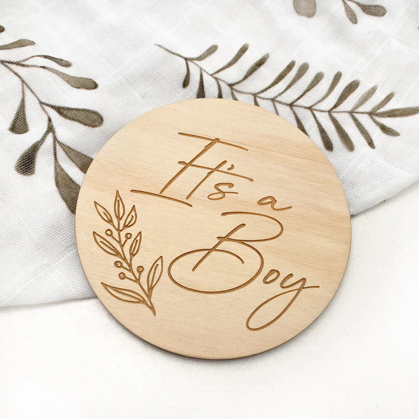 Personalized Wooden Baby Milestone Plaques - Custom Name & Date - Perfect for Monthly Photos, Birth Announcements, and Nursery Decor