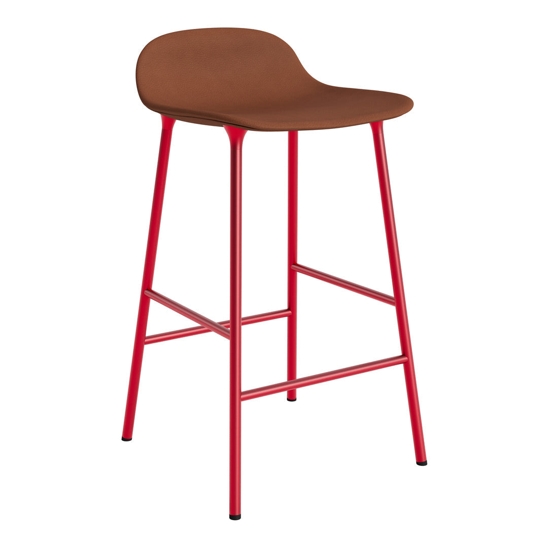 Modern Form Counter Stool with Sturdy Metal Legs & Comfortable Upholstered Seat - Perfect for Kitchen Islands, Breakfast Bars & Home Decor