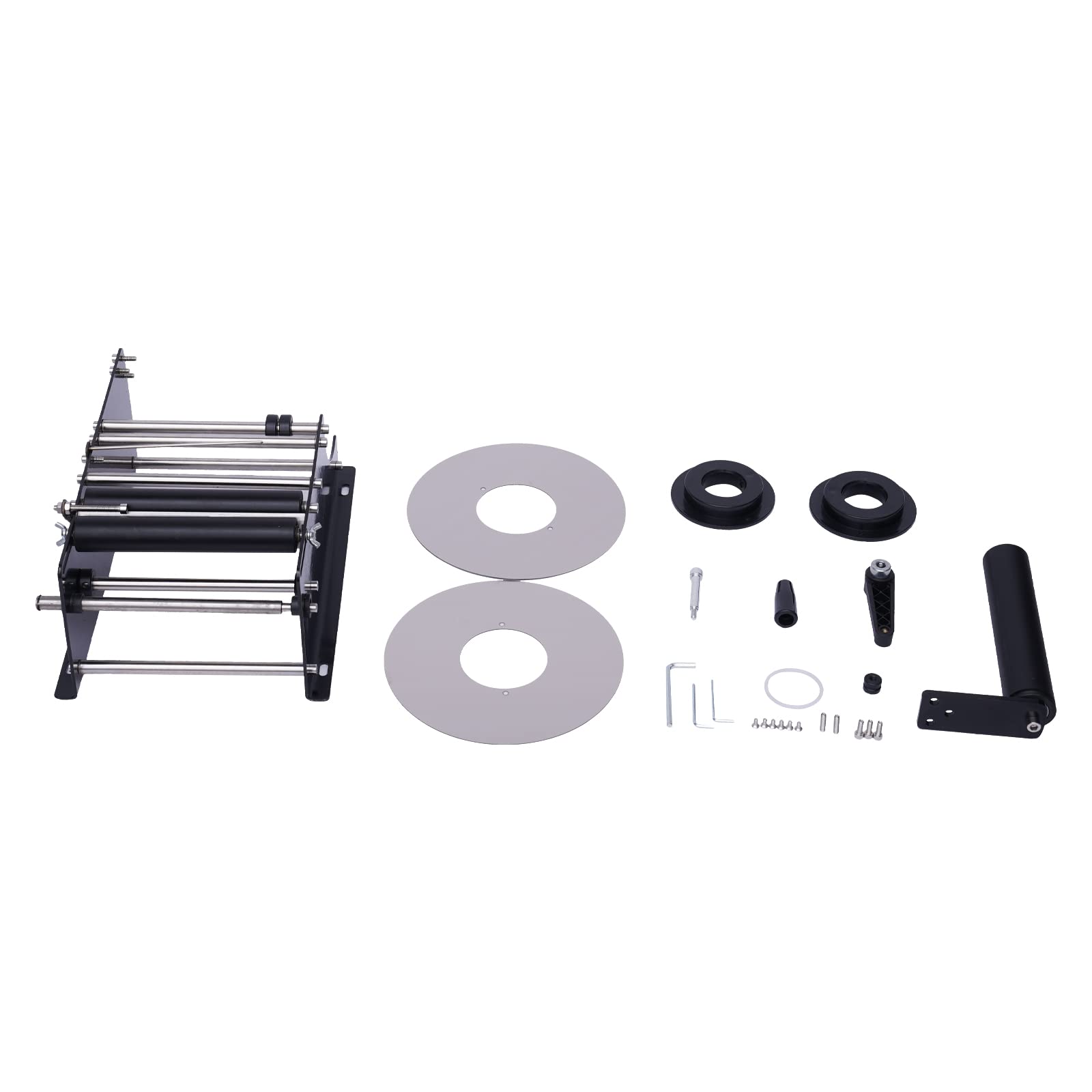 MT-30 Manual Labeling Machine for Round Bottles - 30 Labels/Minute Sticker Applicator - Perfect for Cosmetics, Essential Oils & Small Bottle Labeling