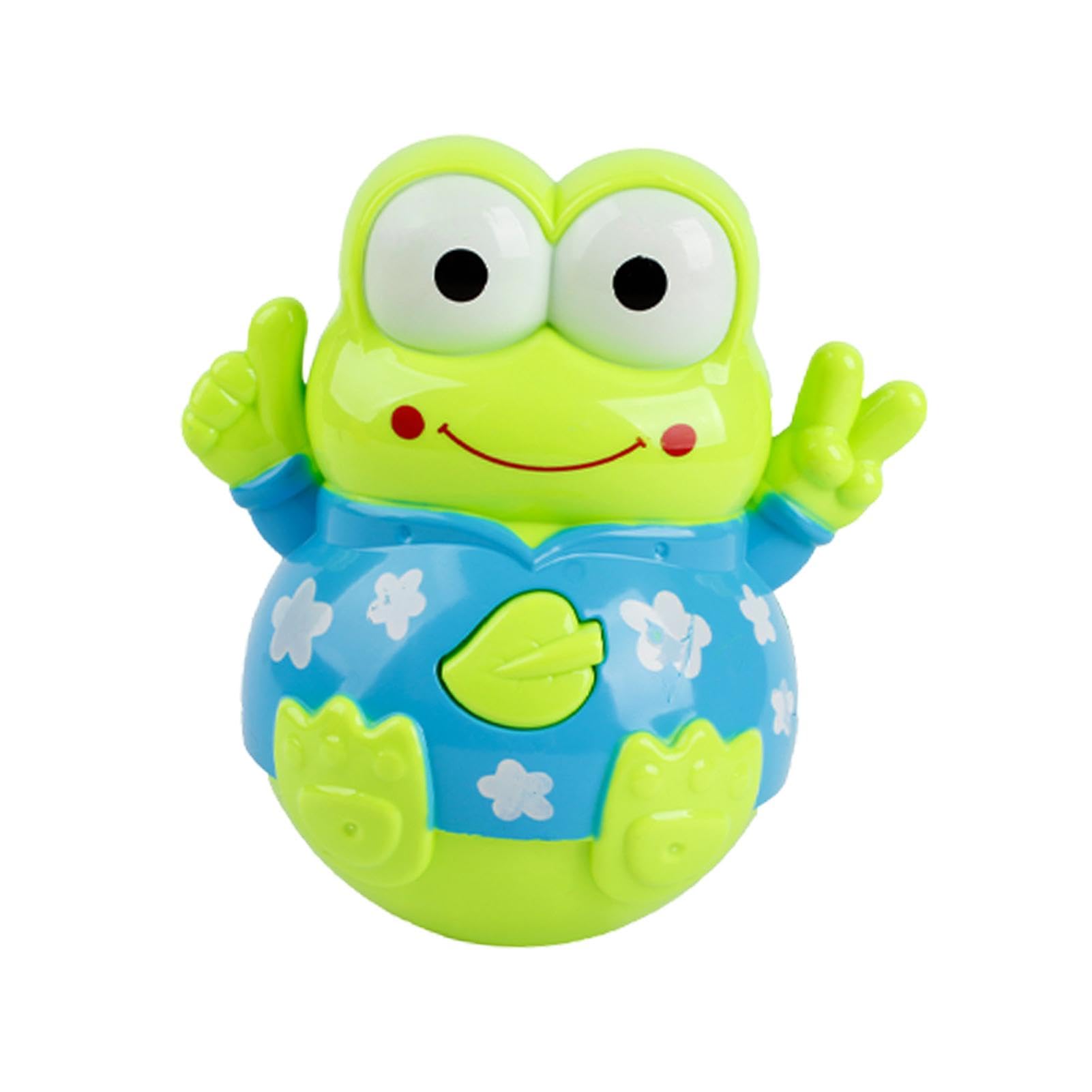 Quaeetyu Wobble Frog Toy - Fun Balancing Action Toy for Kids | Interactive Wobbling Figure for Playtime & Learning | Cute Frog-Shaped Balance Game for Toddlers & Preschoolers | Perfect for Indoor Play, Birthday Gifts & Sensory Development