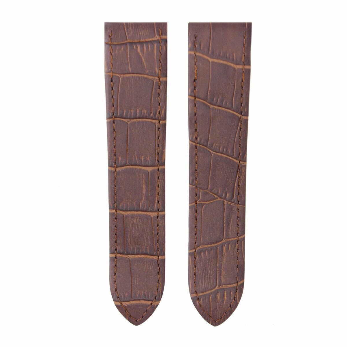Premium 20-23-24.5mm Genuine Leather Watch Band Replacement Strap for Cartier Santos 100 XL & Chrono - Quick Release Clasp Included | Dress Watch Accessory for Business & Formal Occasions