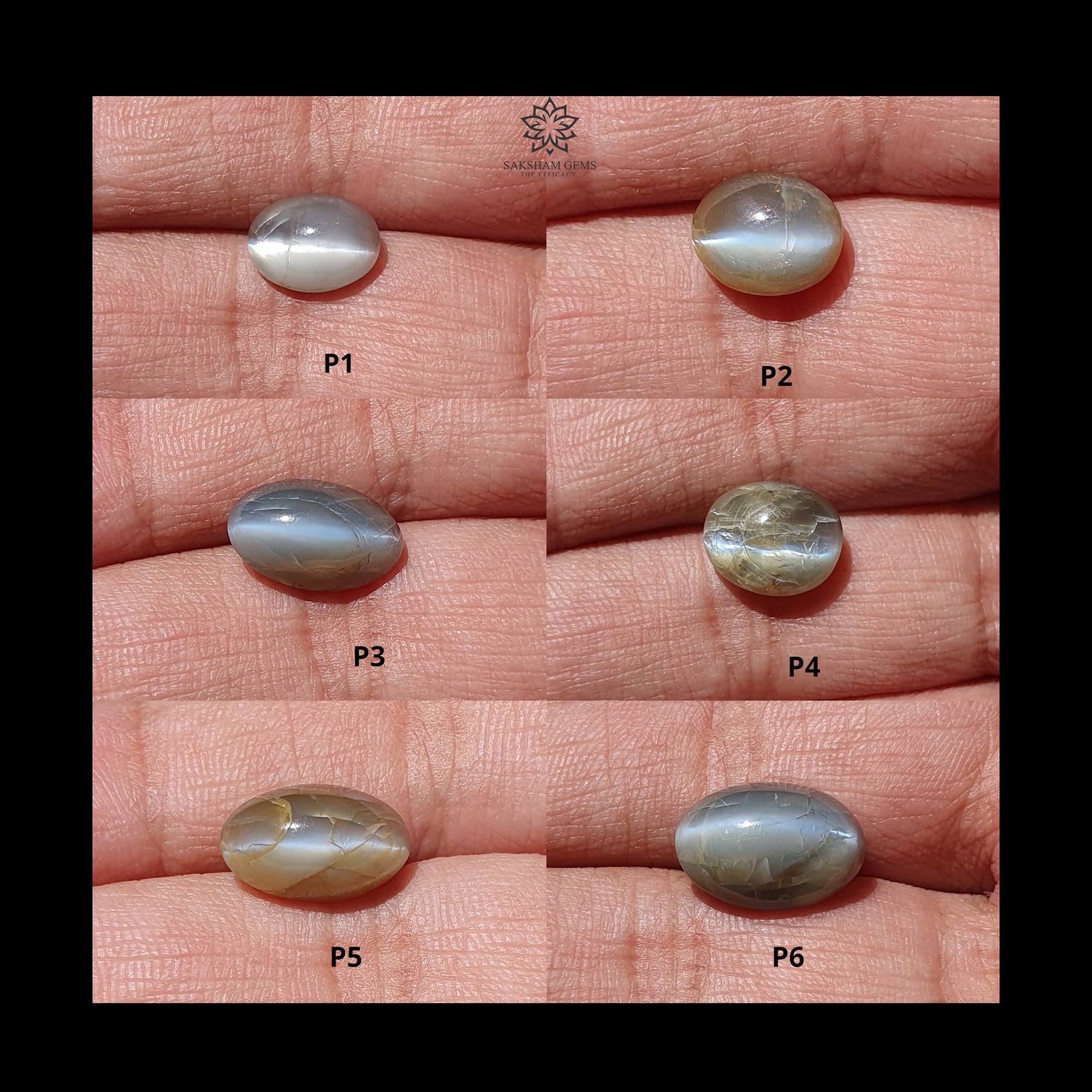 Natural Untreated Chrysoberyl Cat's Eye Gemstone Cabochon - Oval Shape for Jewelry Making (Rings, Pendants & Earrings) - Unheated Healing Stone for Energy Balance & Protection