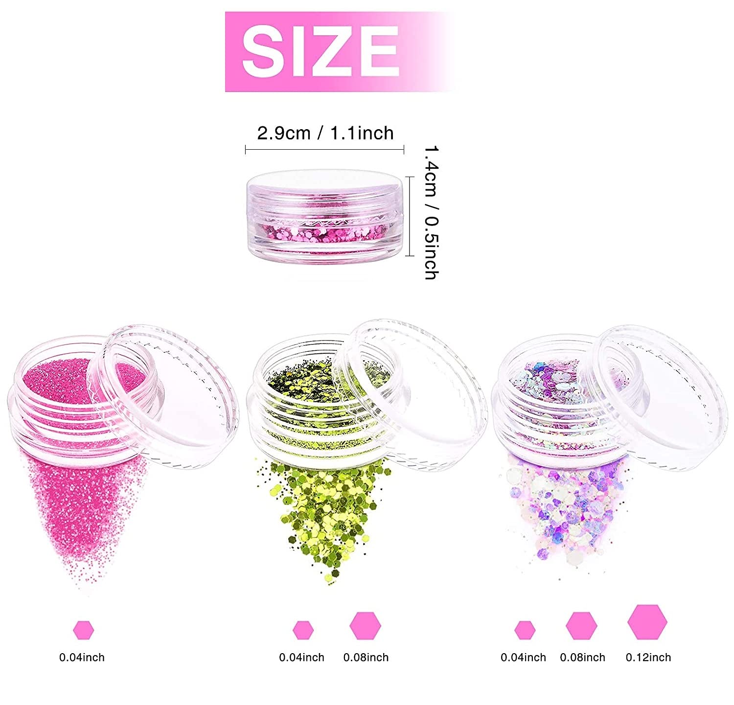RoyalKart 24Pcs Mirror Nail Glitter Powder Set - Chrome Pigment Eye Shadow & Nail Art Glitters for Professional Makeup - Perfect for Parties, Halloween, Cosplay & Salon Use (Random Colors)