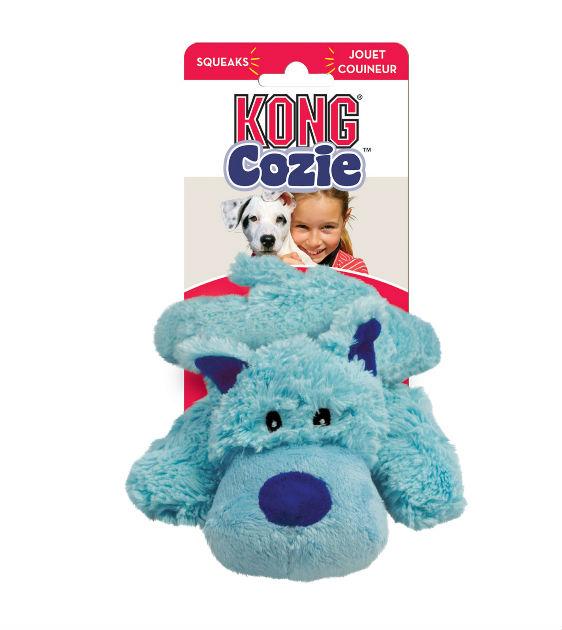 Kong Cozie Baily Plush Dog Toy - Soft & Durable Chew Toy for Small & Medium Dogs - Perfect for Cuddling, Playtime & Anxiety Relief