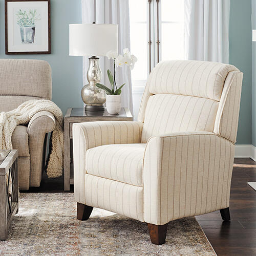 Rheeves High Leg Recliner Chair with Push Back or Power Reclining & Remote Control - Perfect for Living Room, Home Theater & Relaxation