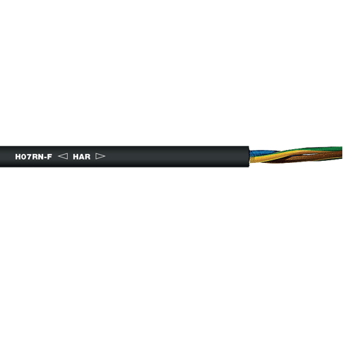 1 AWG 4 Core H07RN-F Heavy Duty Rubber/Neoprene Flexible Cable - 4100104 - Perfect for Industrial Equipment, Construction Sites, and Outdoor Power Applications