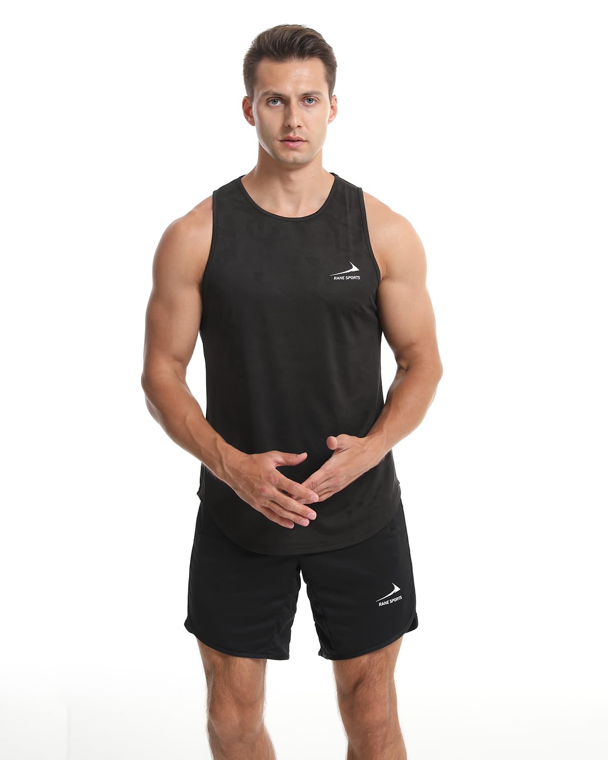 Rane Sports Men's Quick-Dry Sleeveless Workout Shirts for Bodybuilding, Gym & Fitness Training - Ideal for Weightlifting, Running & CrossFit