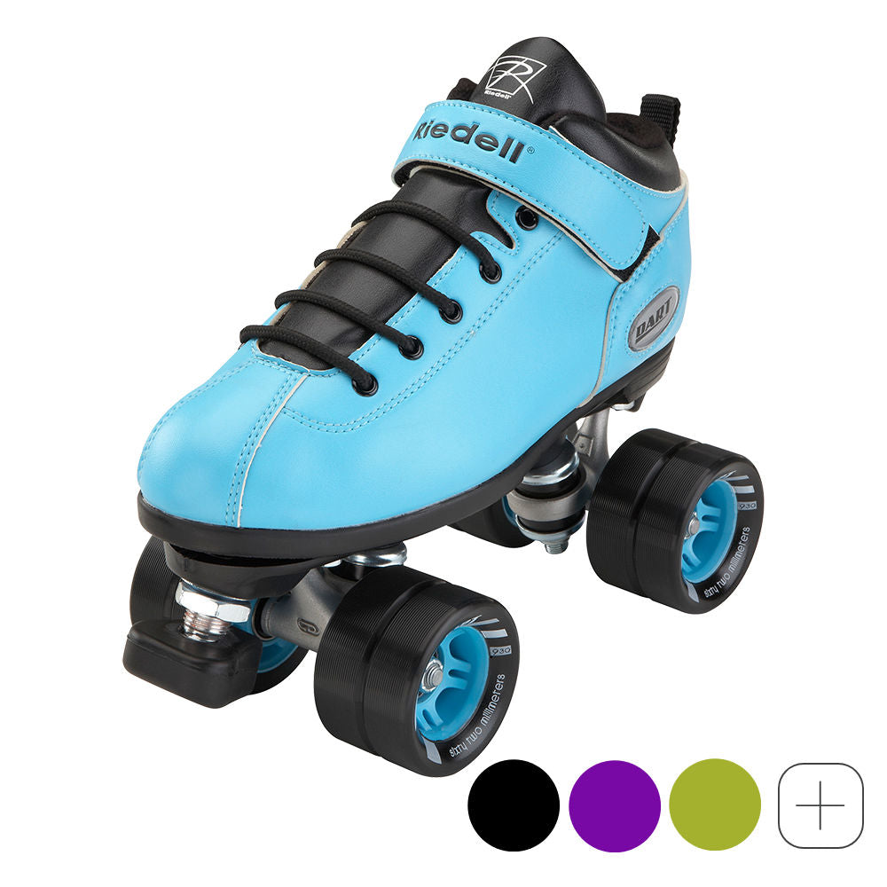 Riedell Dart Package - Premium Roller Skates for Women & Men - Perfect for Indoor & Outdoor Skating, Rinks, and Fitness