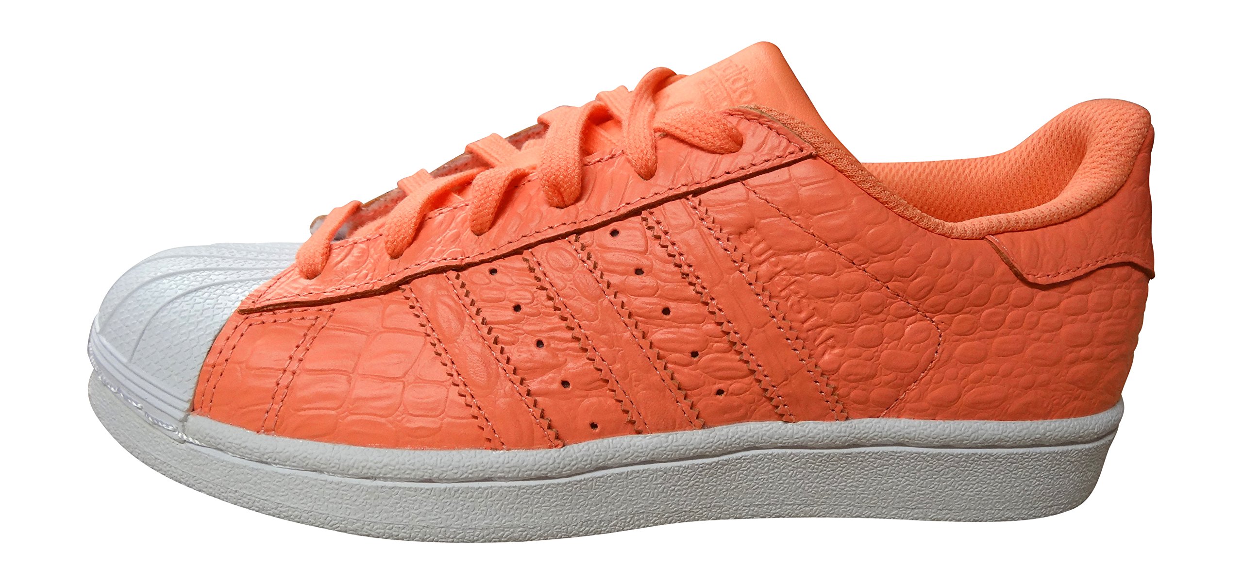 adidas Originals Superstar Women's Sneakers - Coral White AQ2721 (US Size 6) | Casual Fashion Shoes for Everyday Wear, Gym & Street Style Outfits