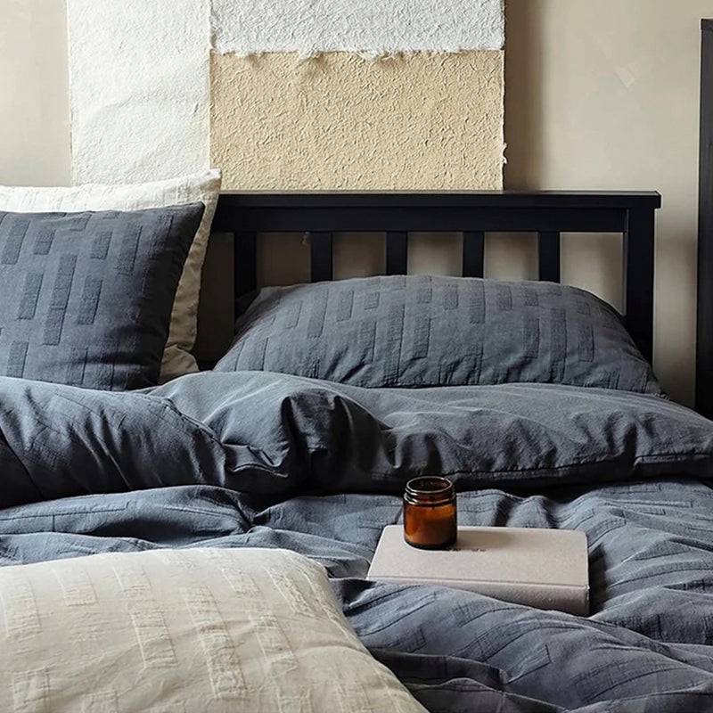 4-Piece Retro Wabi Sabi Style Cotton Linen Texture Craft Set - Perfect for Boho Home Decor & Japanese-Inspired Interior Design
