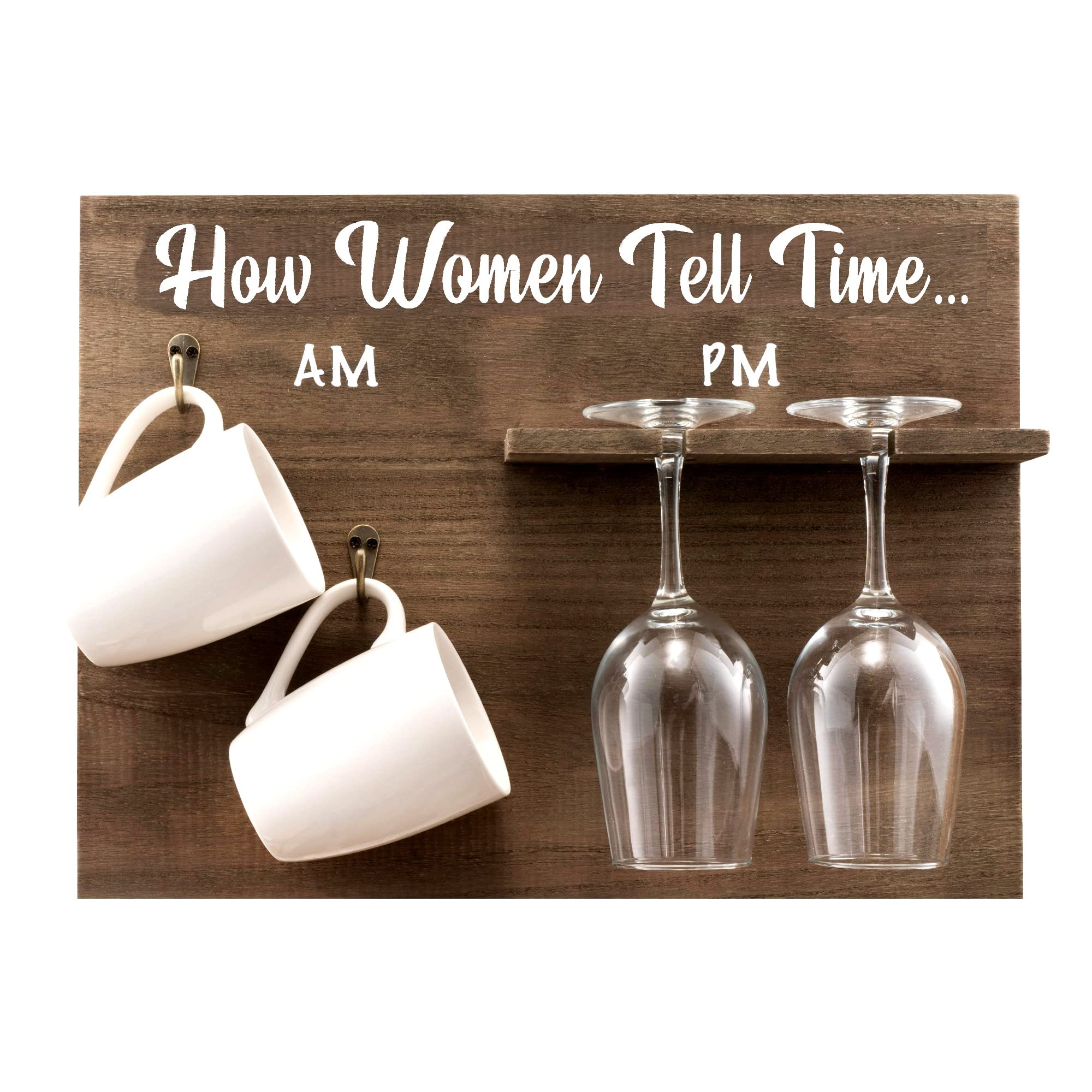 Best Mother's Day & Birthday Gifts for Women - Funny Unique Presents for Mom, Wife, Sister, Aunt - 2 Glass Set & 2 Coffee Mugs Gift Box - Perfect for Mother's Day Celebrations, Housewarming, Anniversary & Coffee Lovers