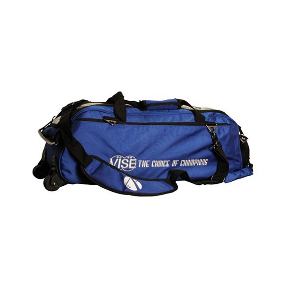 Premium Clear Top 3 Ball Roller Bowling Bag with Wheels - Durable Bowling Ball Carrier for League & Tournament Players - Perfect for Travel & Storage