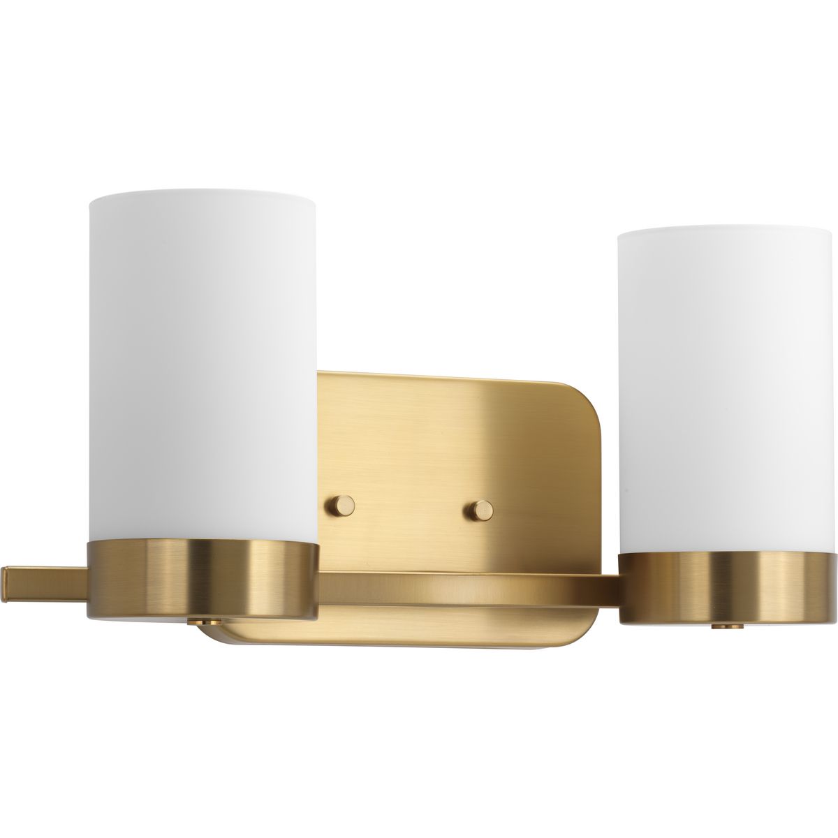 Elevate Collection Two Light Bath & Vanity Light Fixture - Modern Brushed Nickel Bathroom Sconce for Vanity Mirror Lighting, Perfect for Bathroom, Powder Room, or Dressing Area