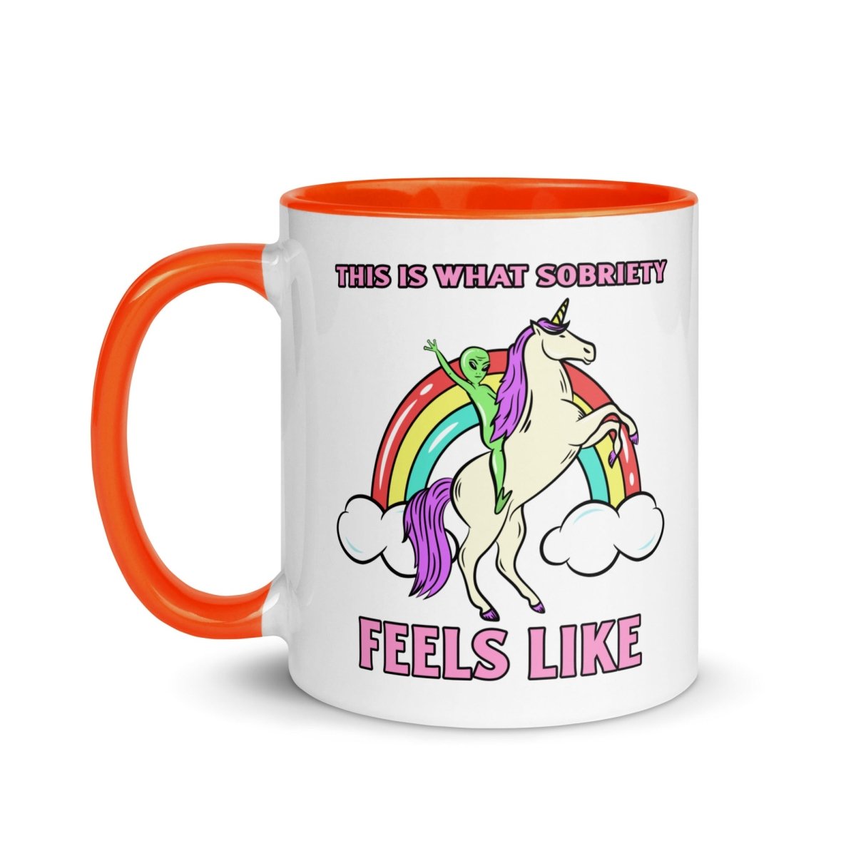 Galactic Sobriety Rainbow Coffee Mug - Color Changing Ceramic Cup for Hot & Cold Drinks - Perfect for Office, Home & Gift Giving