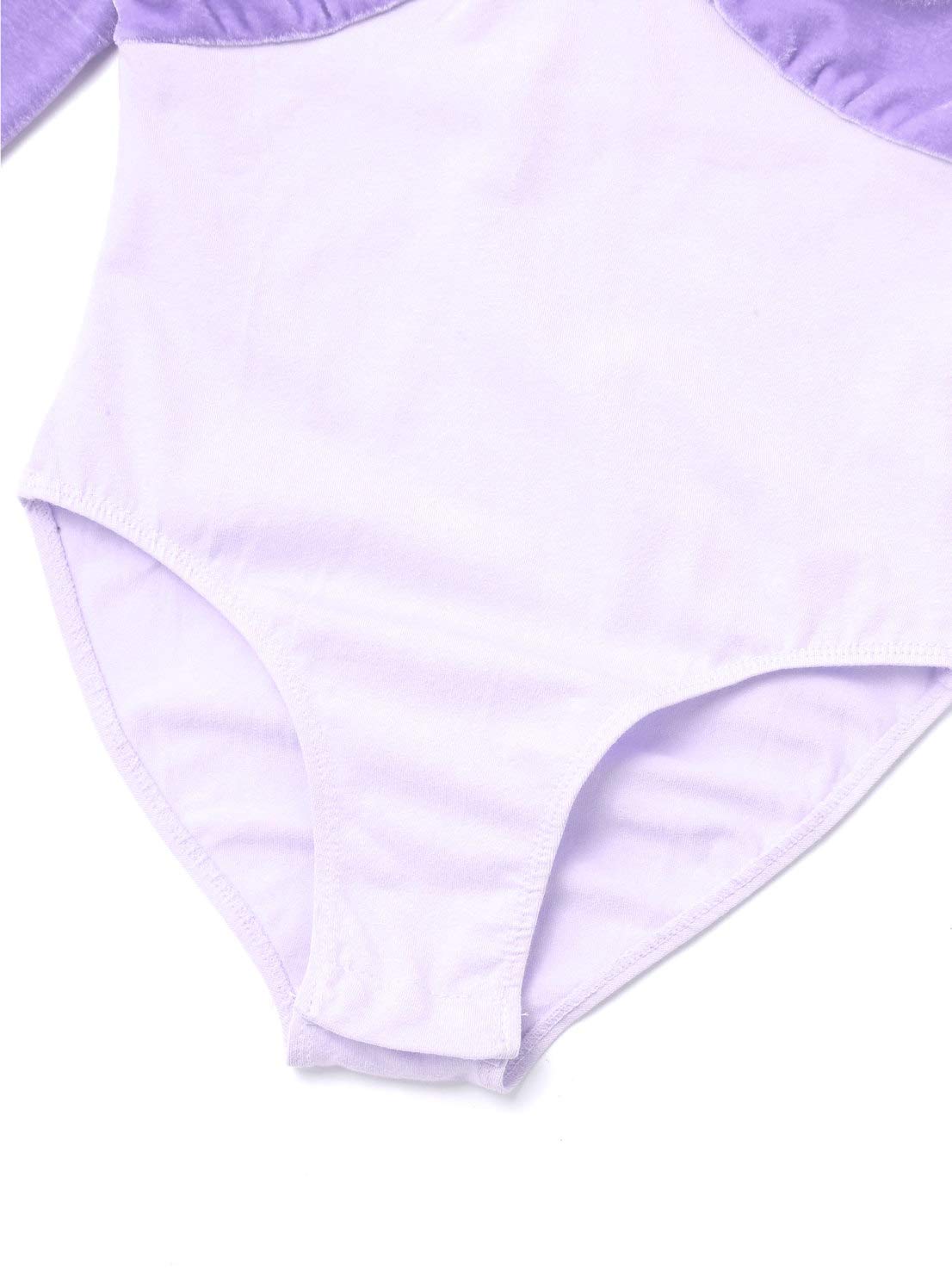 Girls Ballet Leotard Long Sleeve Velvet Dancewear - Gymnastics Bodysuit for Kids, Toddler Dance Costume - Perfect for Ballet Class, Recital, Competition & Performance