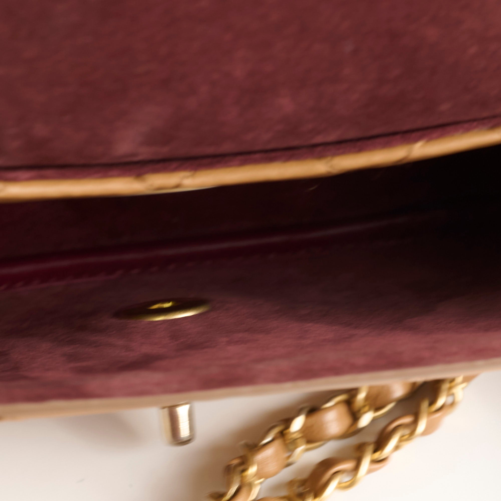Chanel Seasonal Crossbody Bag with Detachable Pouch in Tan - Perfect for Everyday Use, Travel & Special Occasions