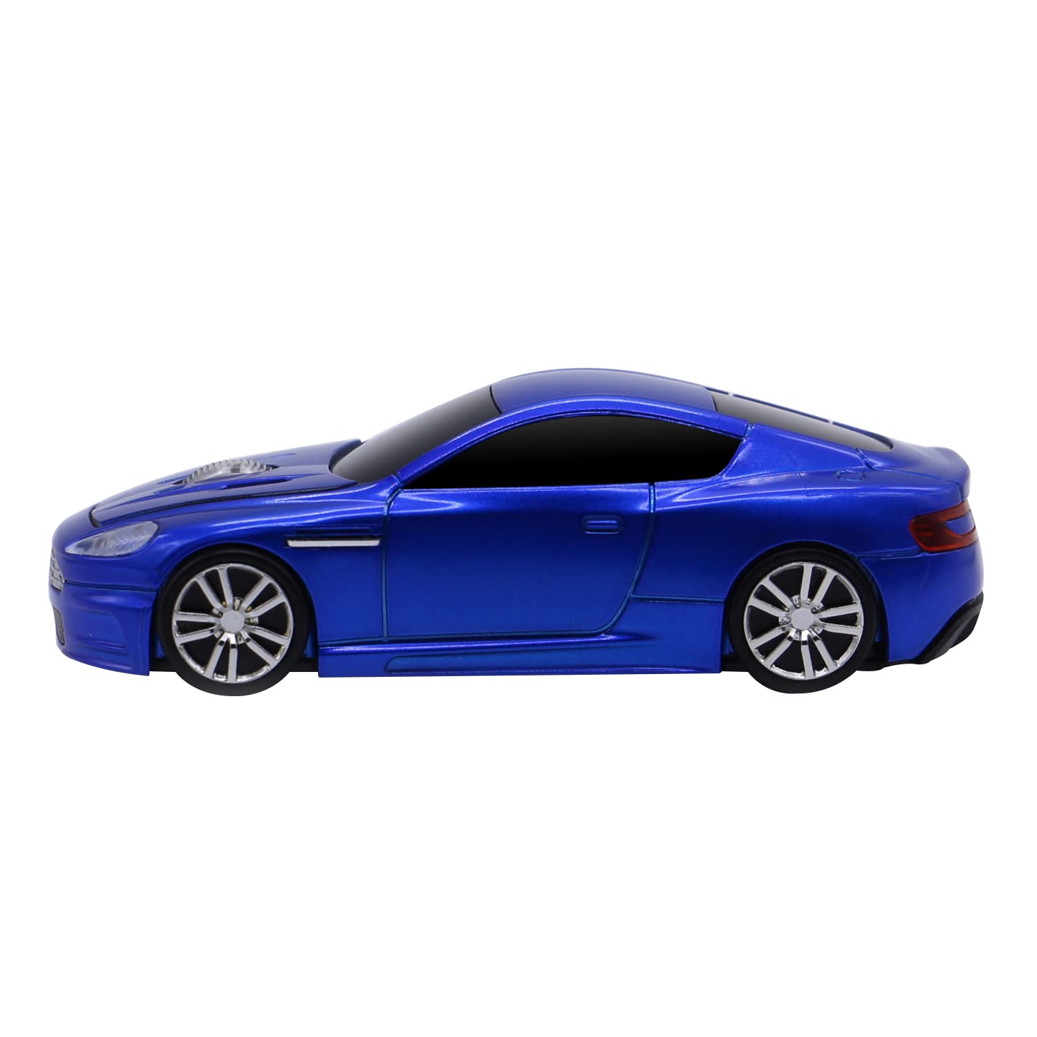Wireless 3D Optical Sports Car Mouse - 2.4GHz 1000DPI LED Gaming Mouse for PC Laptop Desktop Computer (Blue) | Perfect for Gaming, Office Work & Home Use