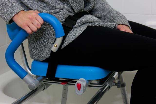 Swivel Seat Carousel Sliding Transfer Bench for Disabled & Elderly - Safe Bathroom Shower Chair with Adjustable Height - Ideal for Mobility Assistance & Home Care Use