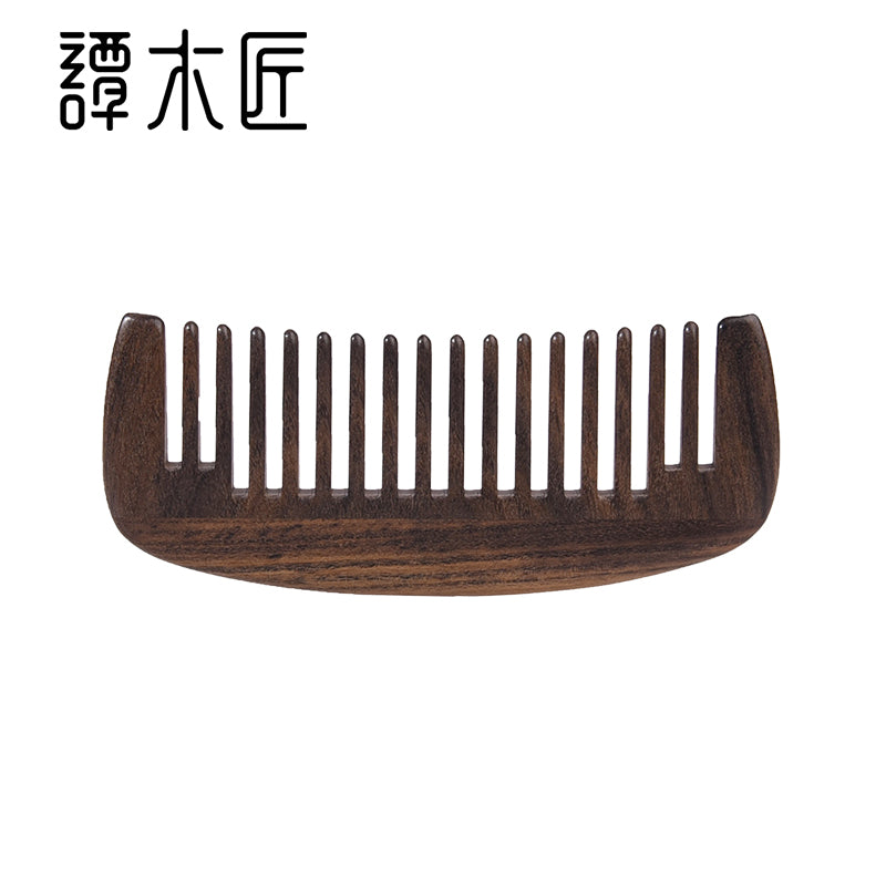 Portable Pocket-Sized Wooden Comb for Travel, Purse & On-The-Go Hair Care - Natural Wood Hairbrush for Men & Women