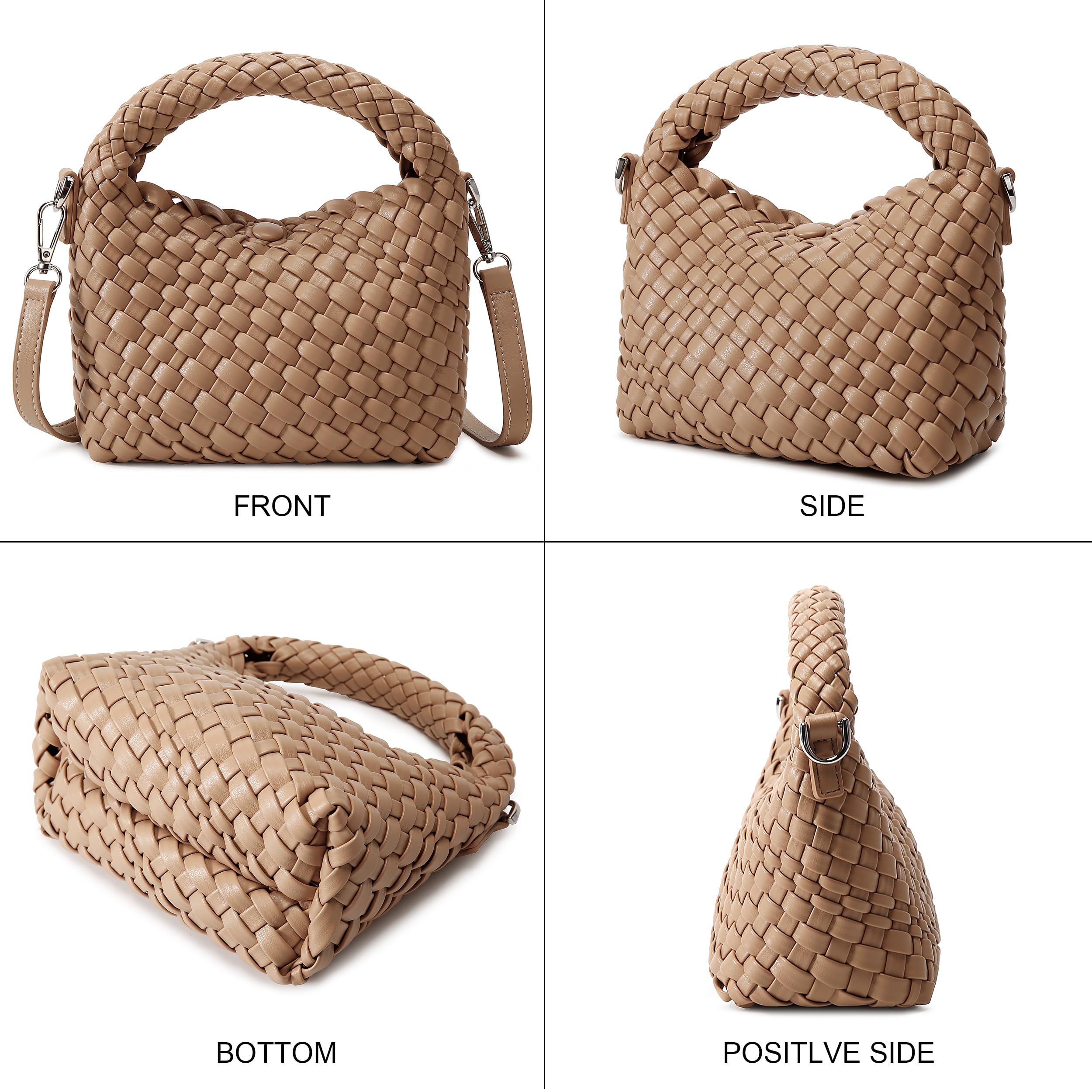 Stylish Mini Woven Crossbody Bag for Women - Handmade Bohemian Hobo Purse | Perfect for Summer Travel, Beach Outings & Casual Everyday Use