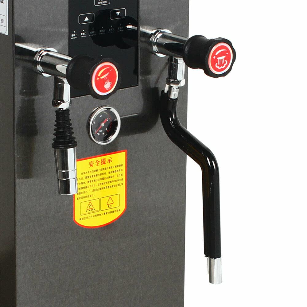 2500W Commercial Electric Water Boiler & Steam Machine for Espresso, Coffee & Milk Foam - Professional Drink Equipment for Cafes, Restaurants & Bars - Perfect for Latte Art, Tea Brewing & Hot Beverage Preparation
