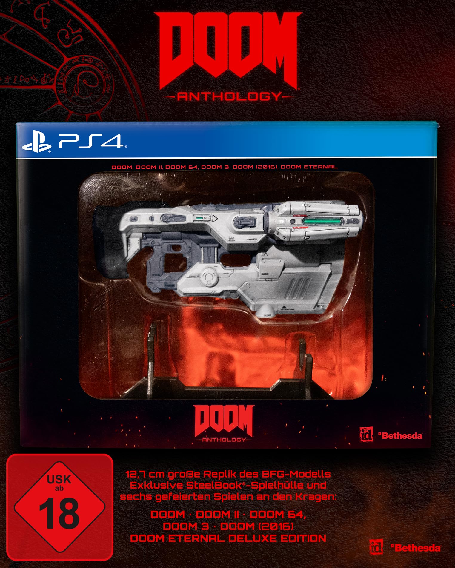 Doom Anthology - PlayStation 4 & 5 Game | Classic FPS Bundle for PS4 & PS5 - Perfect for Horror Action Gaming & Collector's Edition