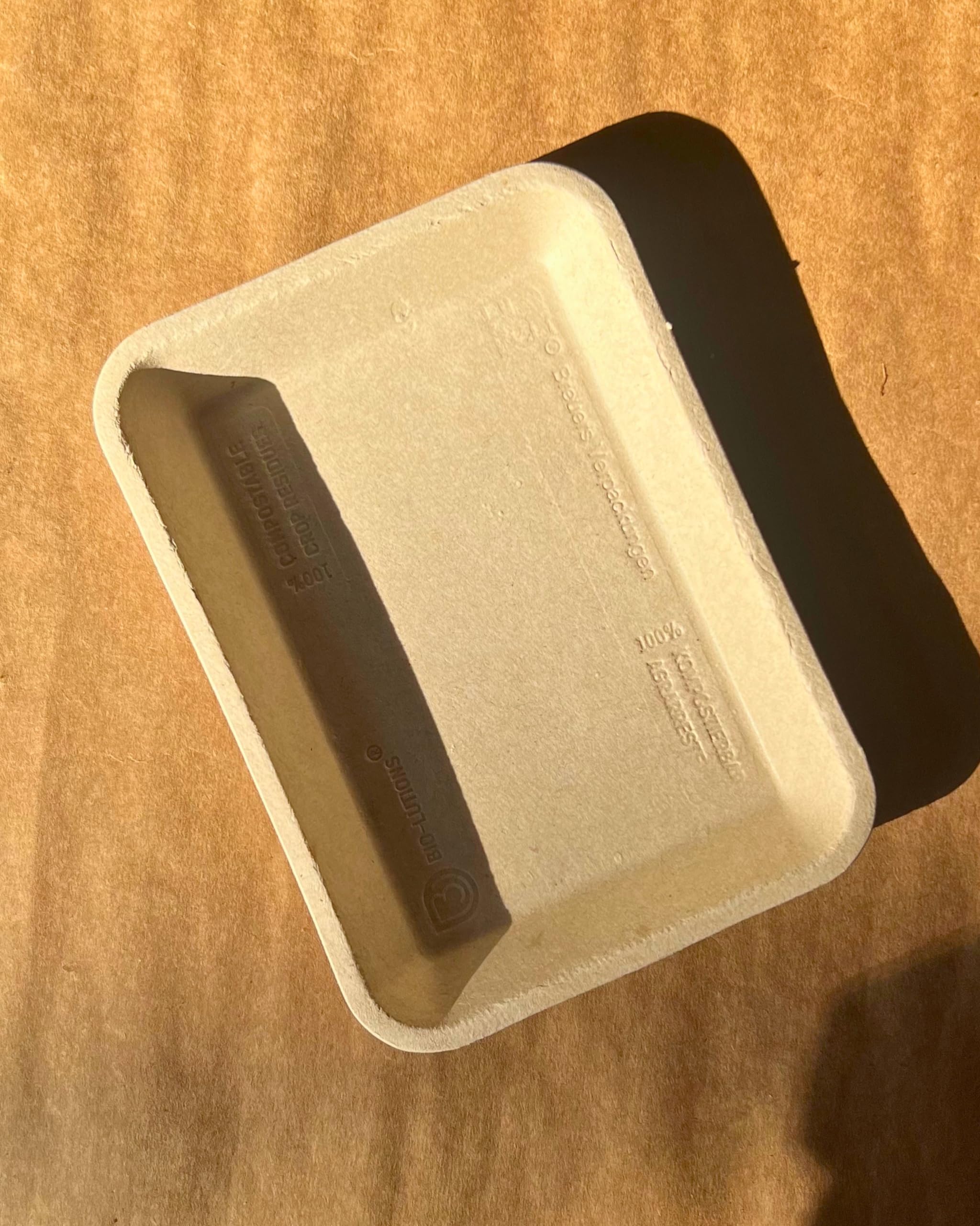 Eco-Friendly Disposable Plates (7 Inch, 50 Pack) - Biodegradable & Compostable Rectangular Dinner Plates Made from Natural Fibers | Perfect for Parties, Weddings, Picnics, BBQs & Everyday Use (Beige)