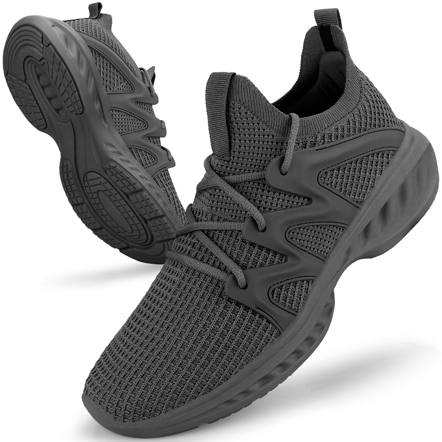 PUJCS Men's Slip-On Walking Shoes - Lightweight Breathable Non-Slip Running Sneakers for Gym, Tennis & Casual Wear | Perfect for Workouts, Daily Walking & Active Lifestyles