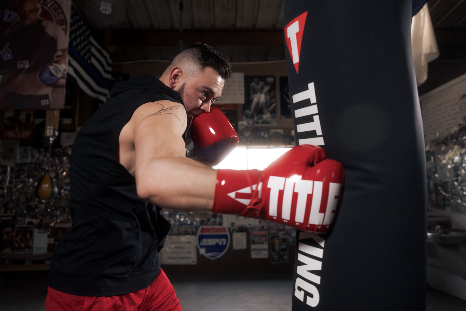 TITLE Boxing Inferno Intensity Lace Training Boxing Gloves - Premium MMA & Kickboxing Gloves for Men & Women - Perfect for Gym, Fitness Training & Combat Sports