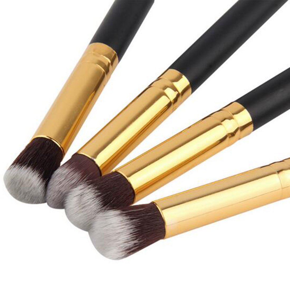 Professional 4-Piece Eye Makeup Brush Set - Eyeshadow, Foundation, Mascara & Blending Pencil Brushes for Flawless Makeup Application | Perfect for Daily Use, Professional Makeup Artists & Travel Beauty Kits