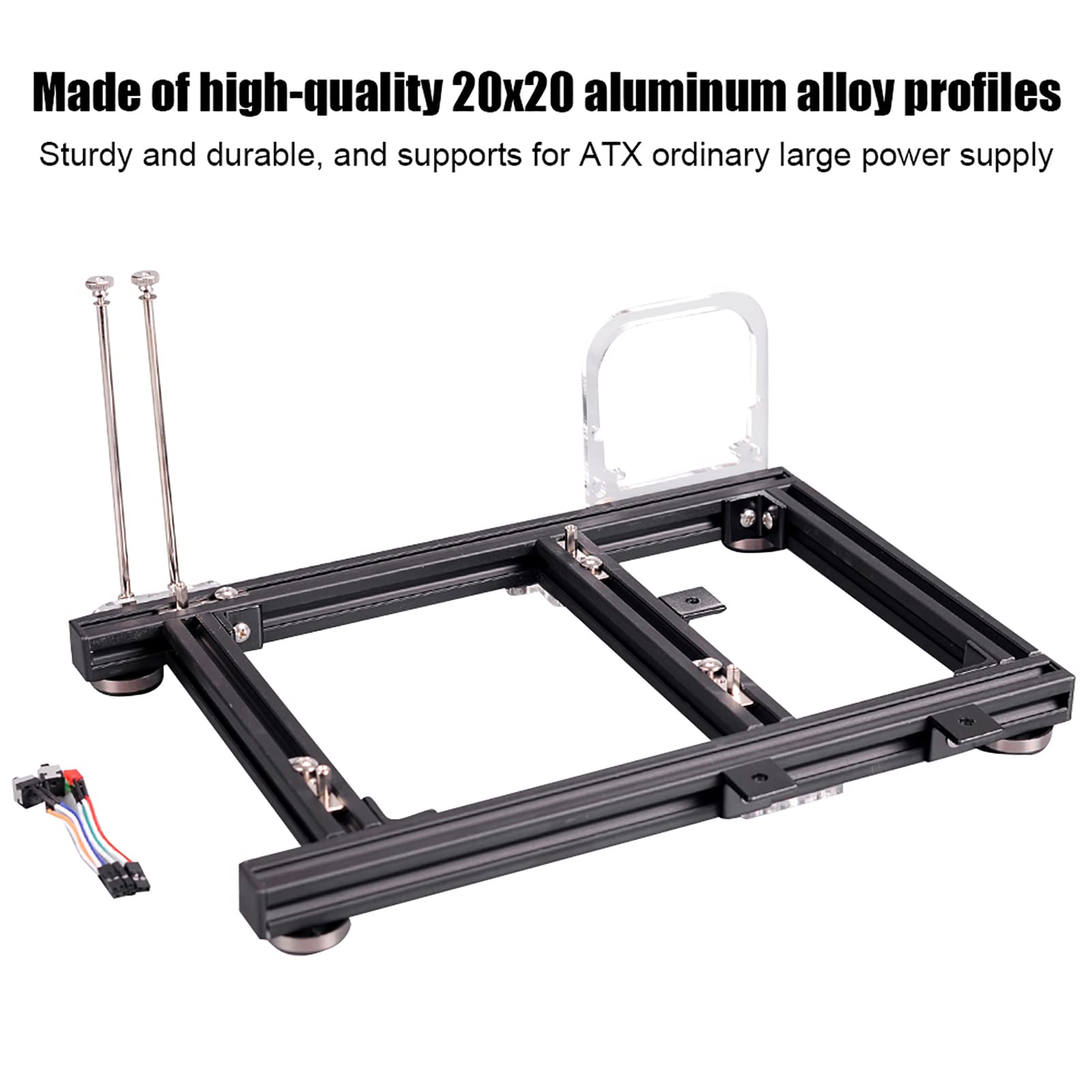 DIY Gaming Computer Case - Open Frame Test Bench for Mini ITX Motherboard | Overclock PC Case & Mod Base | Perfect for PC Builders & Hardware Enthusiasts