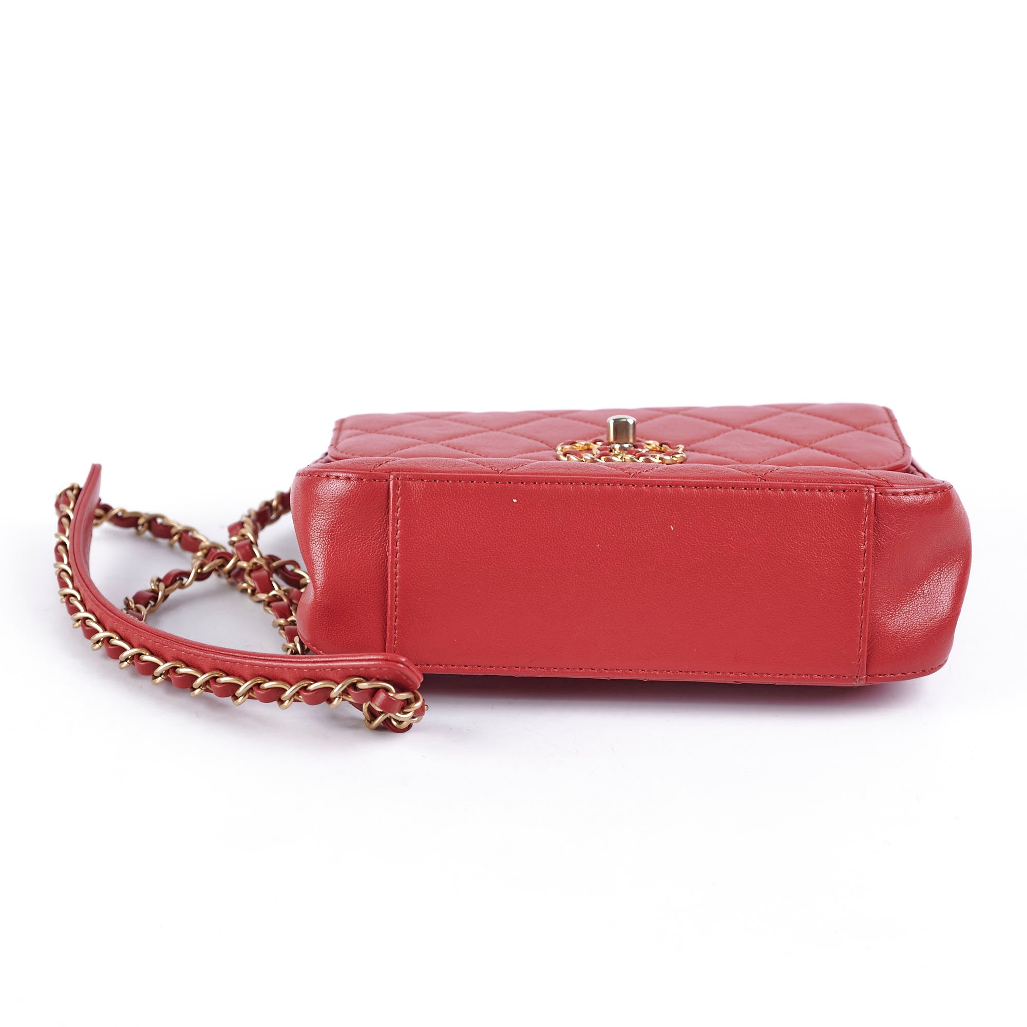 Chanel Seasonal Red Top Handle Bag - Luxury Designer Handbag for Women | Perfect for Parties, Weddings & Special Occasions