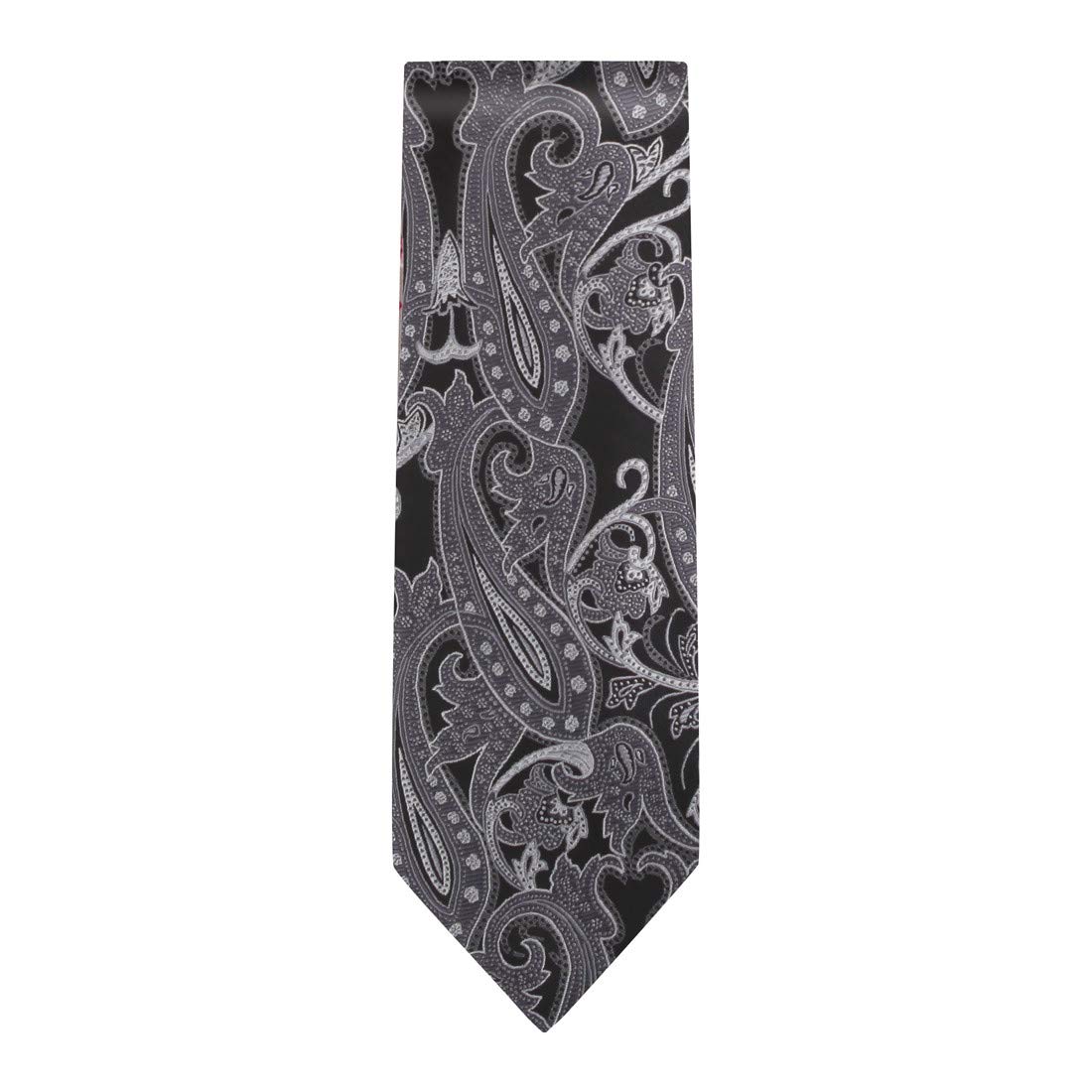 Epoint Men's Fashion Paisley Microfiber Dress Tuxedo Vest & Neck Tie Set - Formal Wedding, Prom, Party & Business Attire