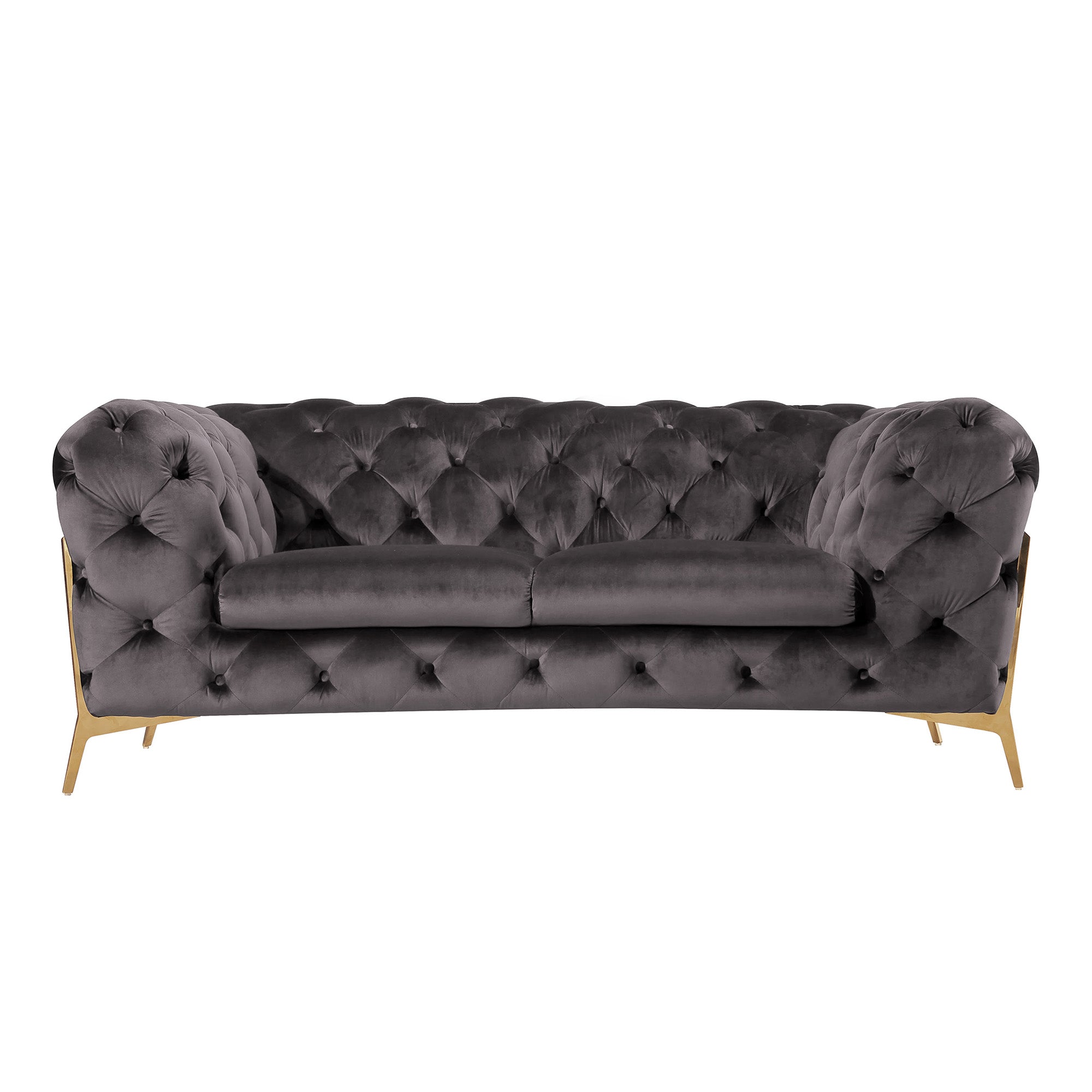 Beverly 2-Seater Loveseat Sofa - Compact Couches for Small Spaces, Living Room, Apartment & Cozy Home Decor