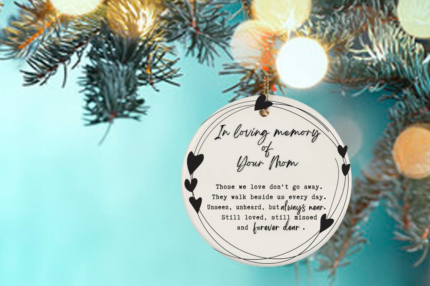 Memorial Gift for Mom - Thoughtful Remembrance Ornament for Loss of Mother | Sympathy Gift for Grieving Friends | Perfect for Condolences, Funerals & Healing Process