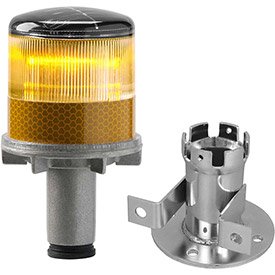 Tapco 3337-00002 Solar Powered LED Strobe Lights - Waterproof, Wireless Safety Warning Lights for Driveways, Construction Sites & Emergency Vehicles