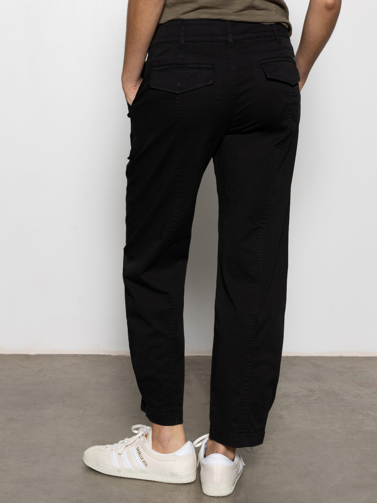 Sahara Tapered Standard Rise Women's Pants - Classic Black Slim Fit Work Pants for Office & Business Casual Wear