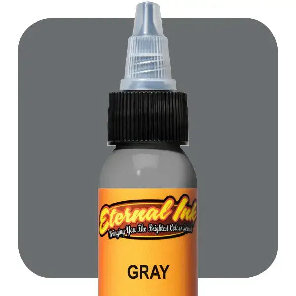 Eternal Ink - 1 oz Gray Permanent Ink for Calligraphy, Drawing & Tattoo Stencils - Waterproof & Fade-Resistant - Ideal for Artists, Crafters & Tattoo Professionals