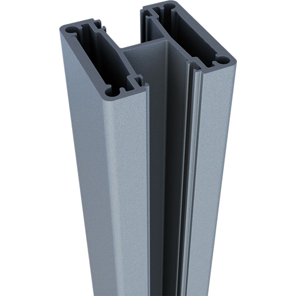 Premium Two-Way Aluminum Semi-Frameless Pool Fencing & Balustrade Post - Durable Safety Barrier for Backyard Pools, Decks & Outdoor Spaces