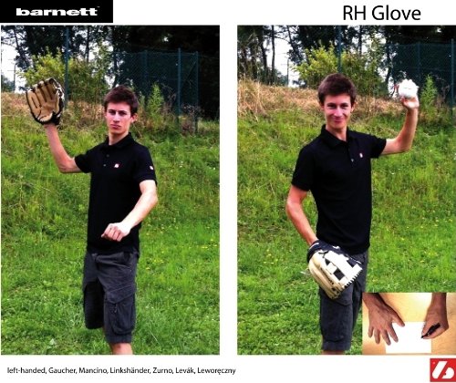BARNETT GL-301 Competition First Baseball Glove - Premium Genuine Leather, Brown - Perfect for Youth & Adult Baseball Games, Practice & Training