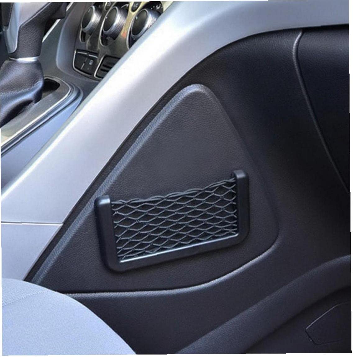 Universal Car Seat Side Storage Bag - Mesh Organizer Pocket for Phone, Keys, Coins & Cards - Perfect for Road Trips & Daily Commutes