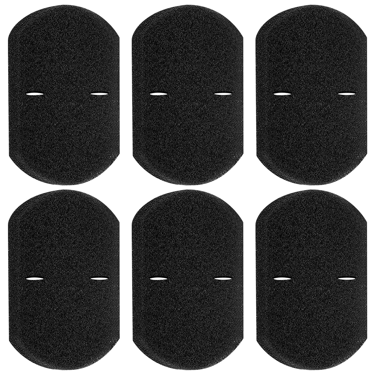 Bissell Featherweight Stick Vacuum Replacement Filters - 6 Mesh & 6 Foam Filters Compatible with Models 20331 20333 20334 20336 20339 2033M (Replaces Part# 1611508) - Ideal for Pet Hair, Dust & Allergen Removal in Hard Floors & Carpets