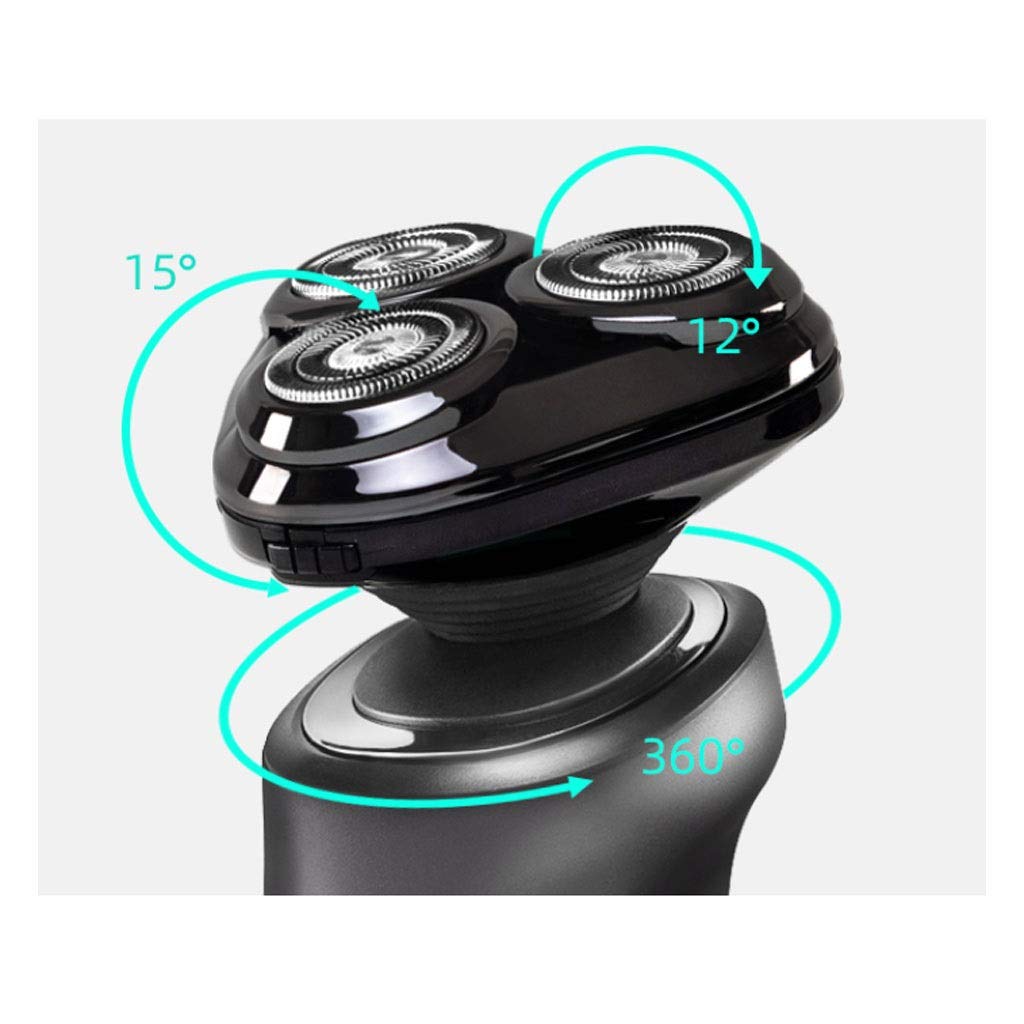 Best Electric Razor for Men - Cordless Wet/Dry Waterproof Rotary Shaver & Beard Trimmer - Perfect for Travel, Gym & Daily Grooming Routine
