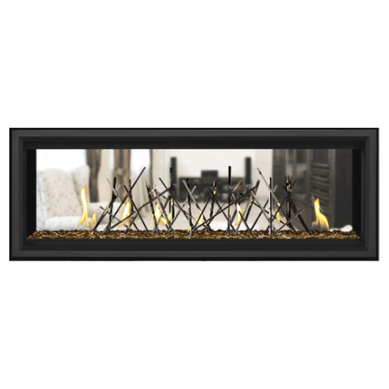 Napoleon Vector 50 See-Through Linear Direct Vent Gas Fireplace LV50N2 - Modern Heating Solution for Living Rooms & Patios