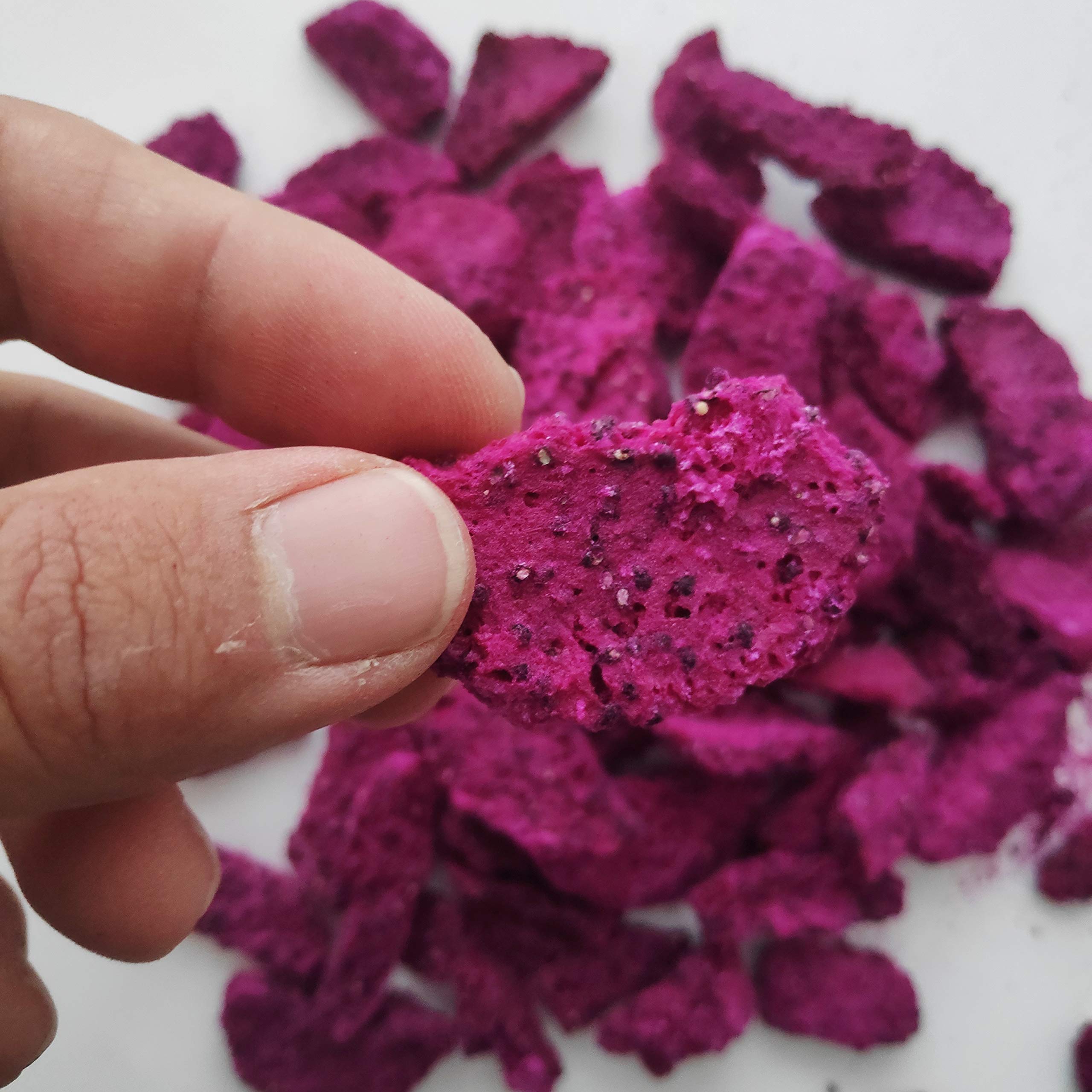 Freeze Dried Dragon Fruit Pitaya - Natural No Sugar Added - for Pink Matcha & Smoothies (100g)