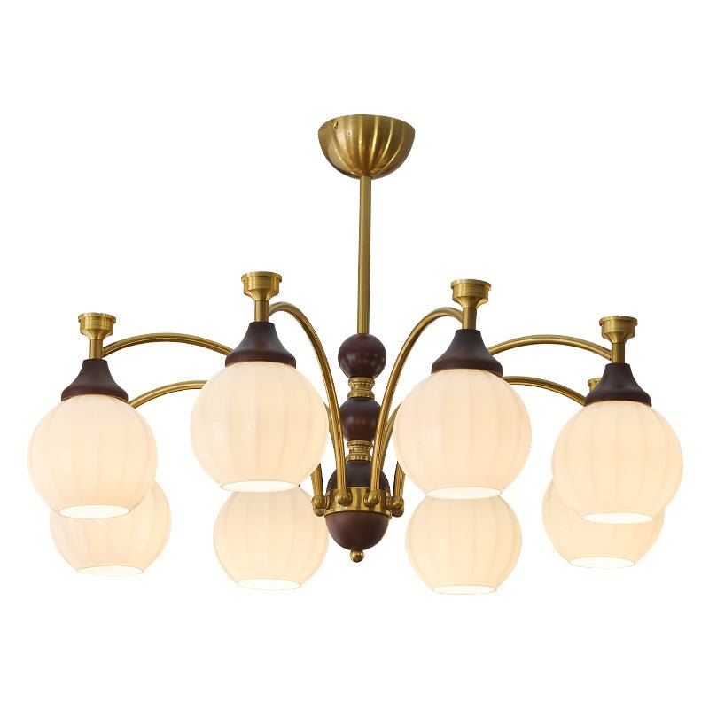 Walnut Color & Gold & White