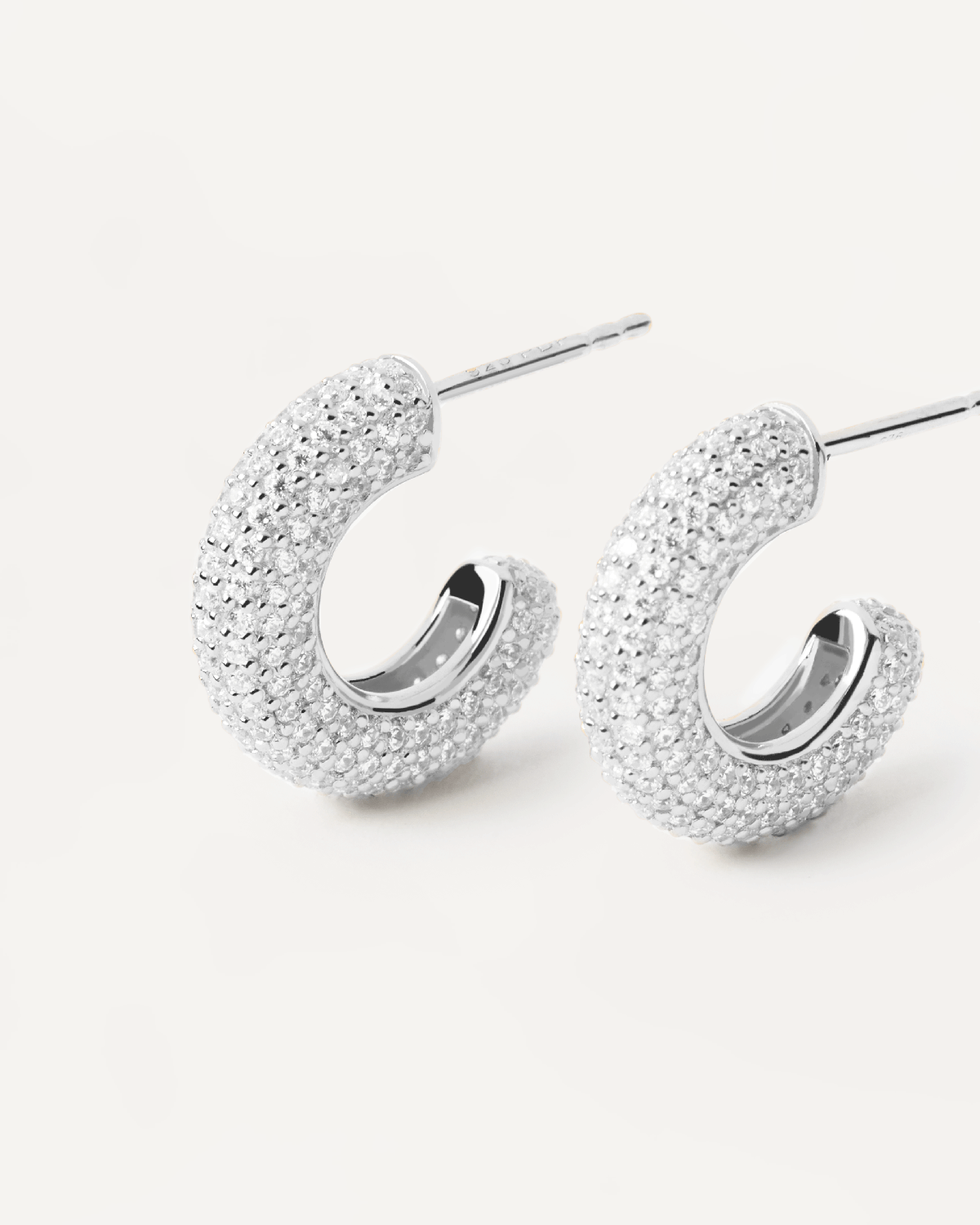 GRID King Silver Earrings for Women - Elegant Sterling Silver Hoop Earrings | Perfect for Parties, Weddings & Everyday Wear
